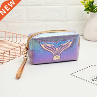 Women Makeup Bag Colorful Mermad Tal Cosmetc Bag Organze