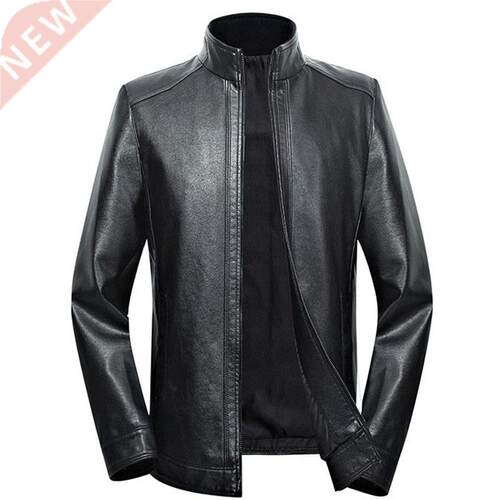 Plus size men split leather jacket 5XL 6XL 7XL 2021 spring a