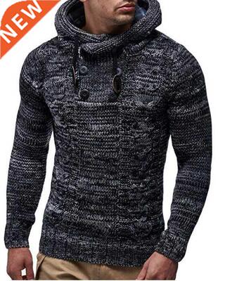 ZOGAA Men Fashion Winter Warm Pullovers Sweater Thick High-N