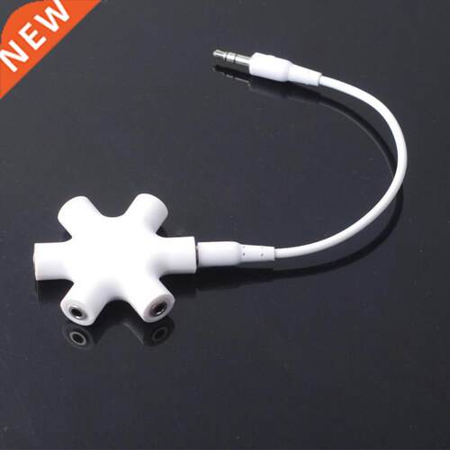 6 Ports 3.5mm Headphone Earphone Extenson Audo Spltter 1