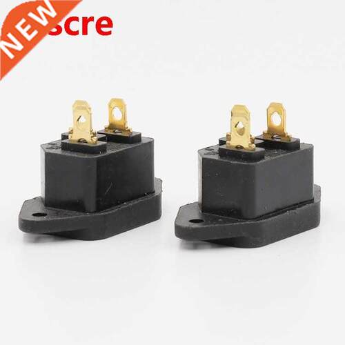 FI-05G GOLD plated IEC inlet Mains Power Inlet Socket Male P