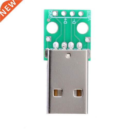Protable 10pcs USB Male to DIP 4Pin Through Hole PCB Adapter