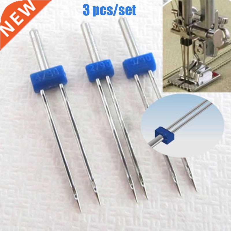 3Pcs Needle Sze 2.0/90 3.0/90 4.0/90 Double Twn Sewng Mac