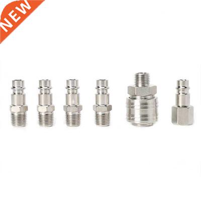 6 Pcs EURO Quick Release Line Hose Compressor Fitting Connec