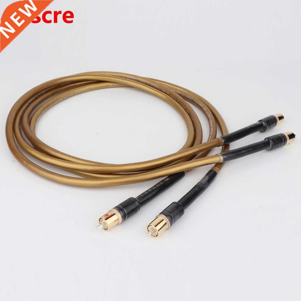 Pair Hifi RCA Jack Cable High Quality OCC Pure Copper Plated