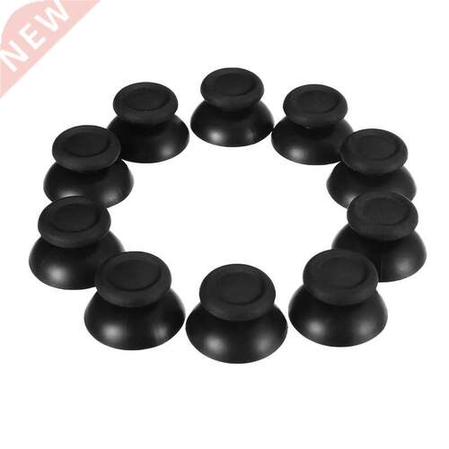 10pcs Plastic Black Analog Thumbstick Thumb Stick Replace Fo
