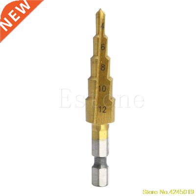 Step Drill BitTitanium HSS Steel Step Drill Bit Hole Cutter