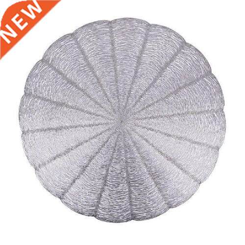 1Pcs Solid Color Round Placemat PVC Washable Simple Heat