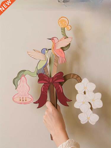 Plant Hand-Painted Bouquet Fragrance Card Flower Decoration