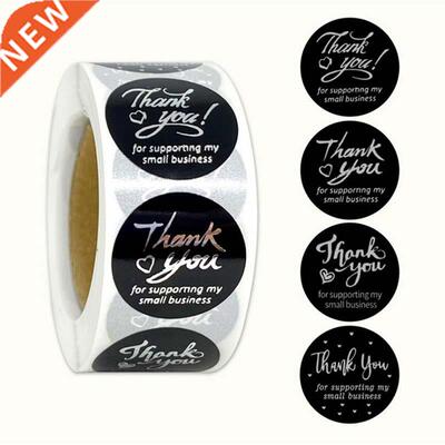 500pcs Merry Christmas Stickers Thank You Card Box Package L