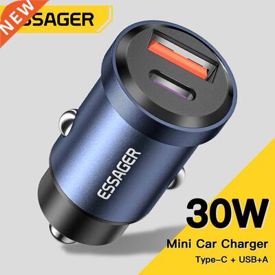 Essager 0W USB Car Charger Quick Charge4.0 QC PD .0 SCP 5A
