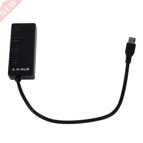 Mini 4 Ports USB 3.0 Speed HUB with ON/OFF Switch for PC Lap