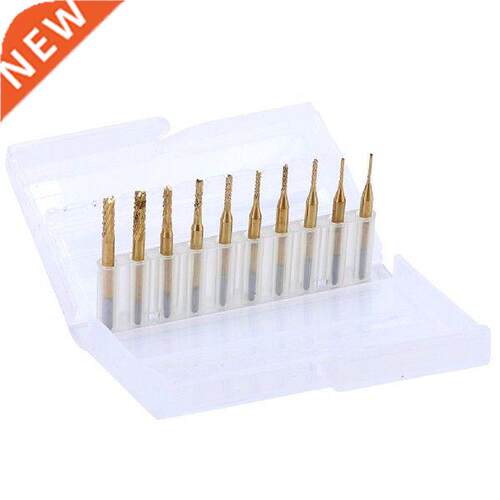 10 Pieces Set Tungsten Carbide Extended PCB Corn Cutter CNC
