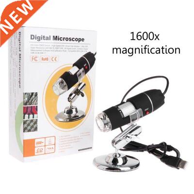 8LED 1600x USB Digital Microscope Electronic Lens Light Biol