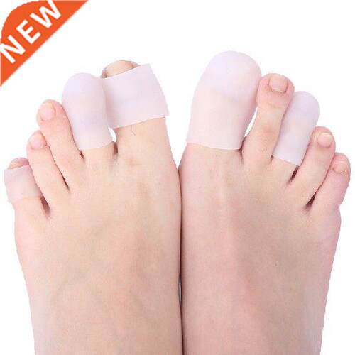1Pair Silicone Gel Toe Seperator Straightener Toe Cap Tube