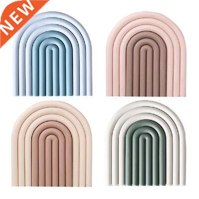 Slcone Ranbow Coaster Removable Heat nsulaton Pad Cup