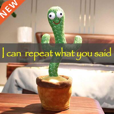 Lovely Talking Toy Dancing Cactus Doll Speak Talk Sound Reco