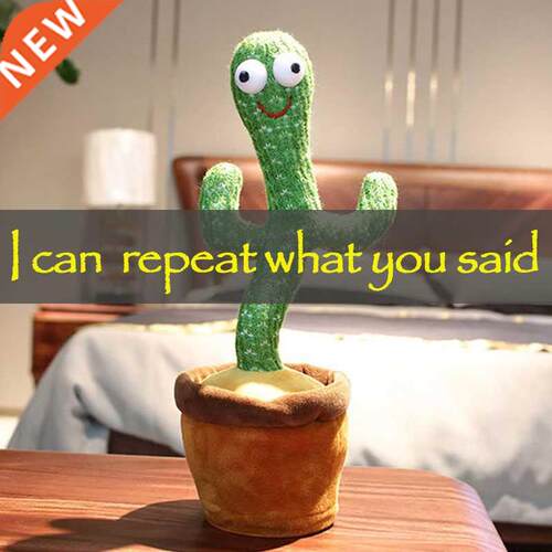 Lovely Talking Toy Dancing Cactus Doll Speak Talk Sound Reco