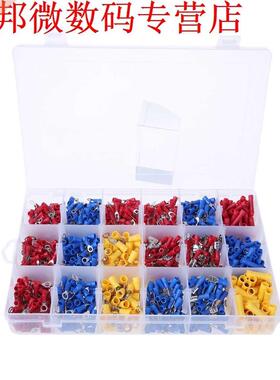 1200 Pcs 18 Types Red/Blue/Yellow Crimp Terminals Assortment
