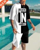 2022 shirt Shirt Print Short Set Summer Men Sleeve