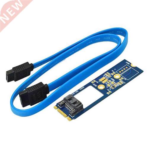 M2 SATA Adapter Convert Card B-M KEY M.2 NGFF SATA SSD to 7P