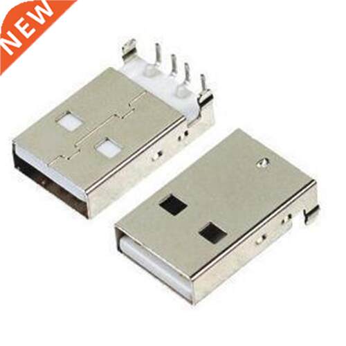 50pcs USB 2.0 Male A Type USB PCB Connector Plug Right Angle