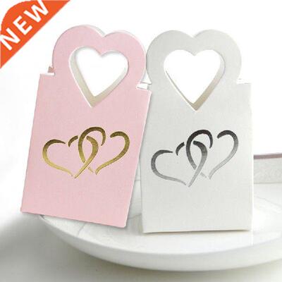 10Pcs White Pink Blue Mini Handbag Wedding Party Christmas