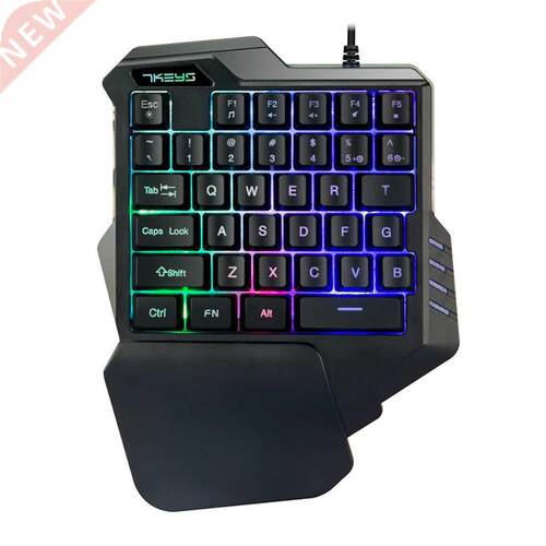 Gaming Keyboard LED Backlight PC Keypad Gamer Ergonomic One-