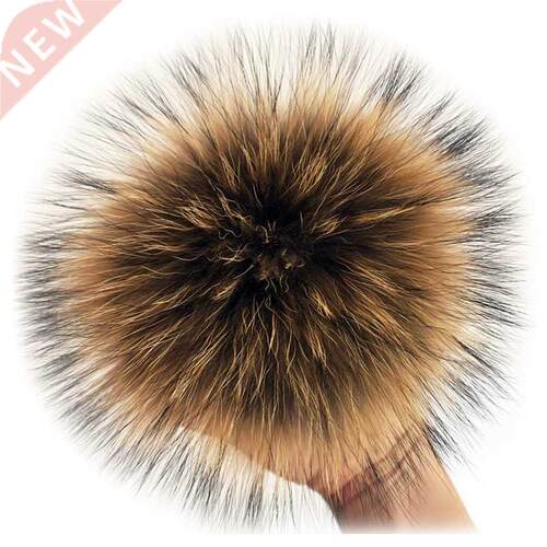 Luxury Fur PomPom 100% Natural Fox Hairball Hat Ball Pom