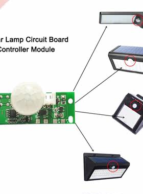 3.7V  Kit Solar Lamp Board Control Sensor Night Light mod