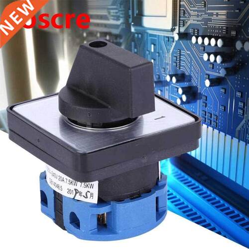 Electric 2-Position 4 Terminals Locking Type Changeover Sele