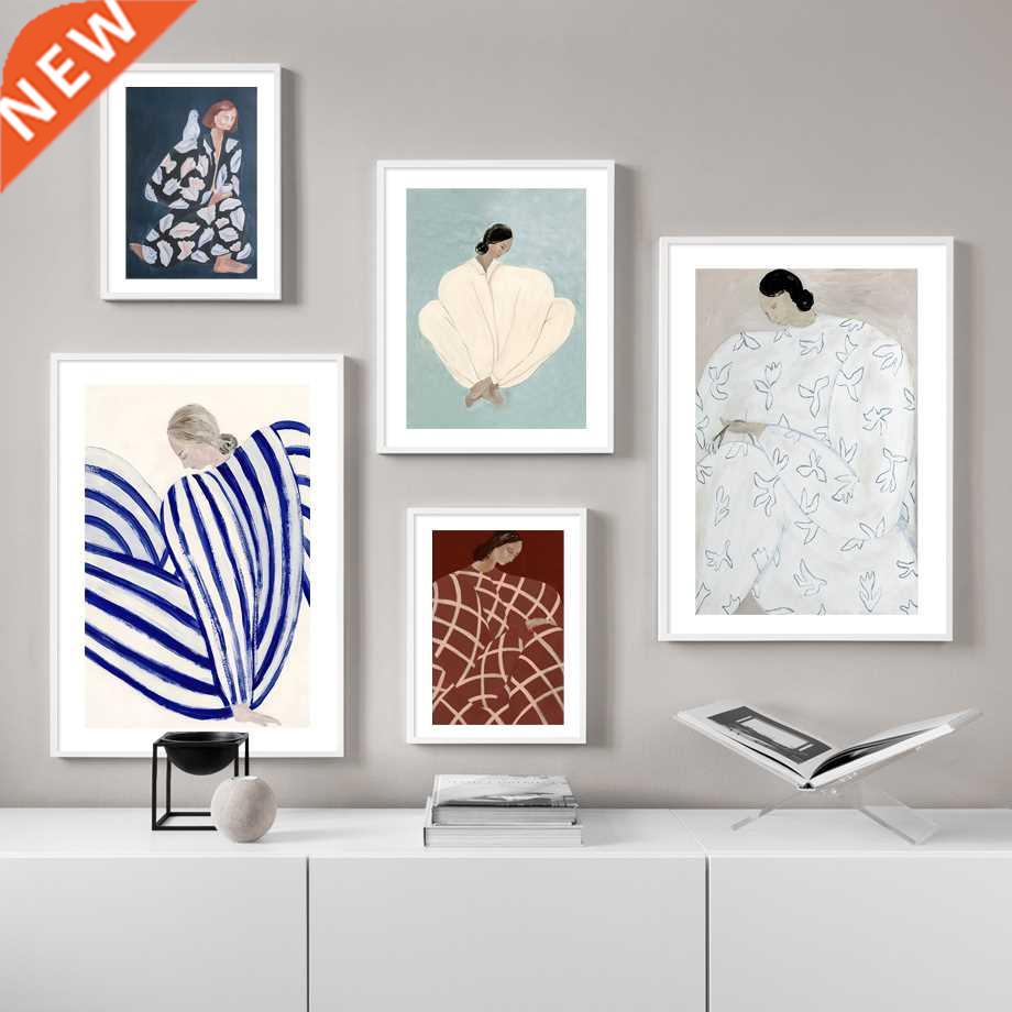 Nordic Posters And Prints Abstract Line Geometry Curve Girl