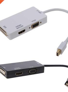 In1 Mini DisplayPort 1.2a to 4K*2K HDMI/DVI/VGA Adapter Ca