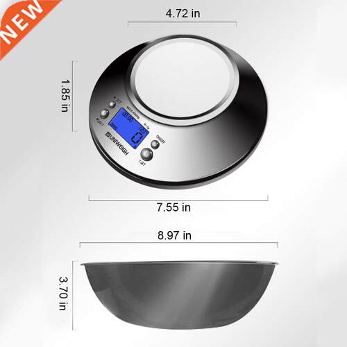 Digital Kitchen Scale High Accuracy 11lb/5kg Food Scale with