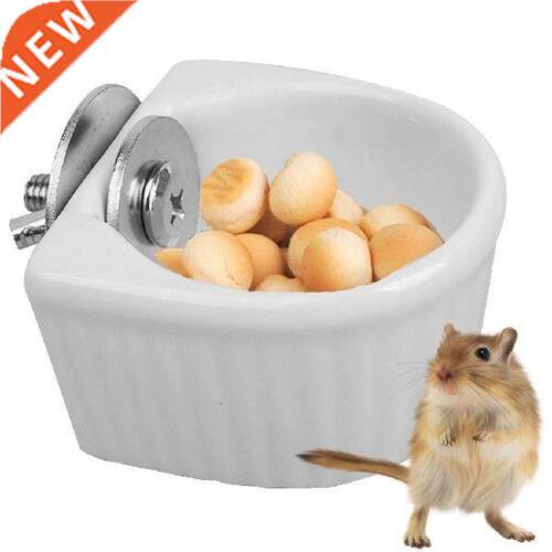 Non-Slip Anti-Turn Hamster Bowl Ceramic Hanging Pet Food