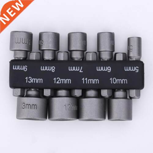 9pcs 6mm13mm Hex Socket Sleeve Nozzles Nut Drver Set Drll