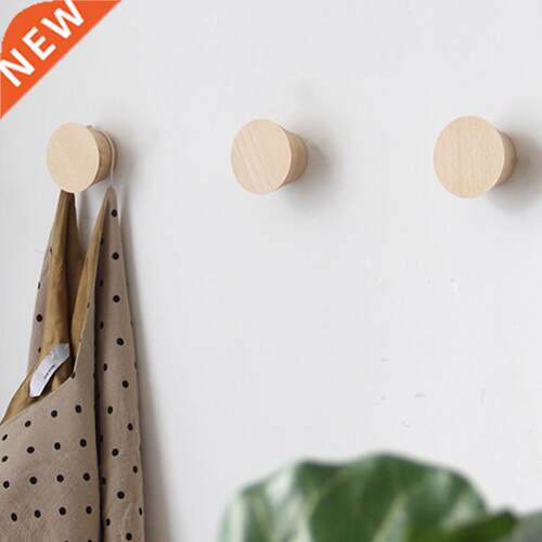 Nordic Style Beech Wood Clothes Hooks Hangers Coat Racks Wo