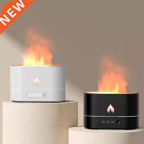 Flme Effect ir Humidifier 1/3/5H USB Smrt Timing LED