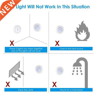 Motion Sensor Light, Cordless Battery-Powered LED Night