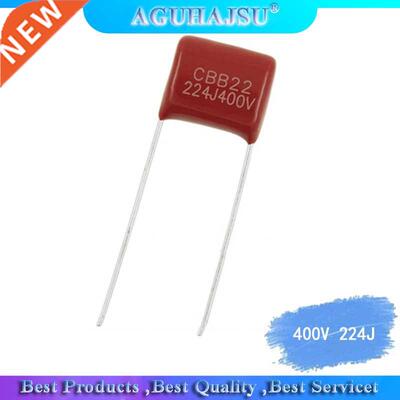 20PCS CBB electricity 400V 224J 400 V 0.22 UF P=10 legged le