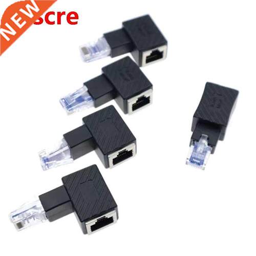 5PCS High Quality 90 Degree UP Down Left Right RJ45 Cat 5E 6