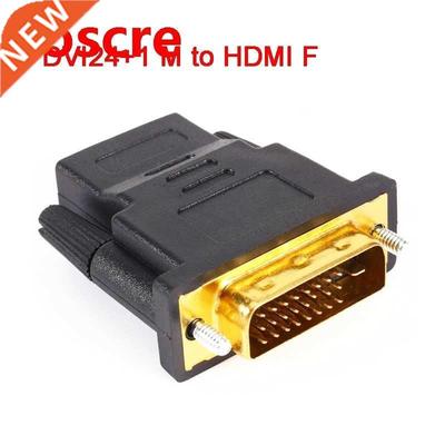 1 PCS Gold Plated DVI24+1 HDMI Convert Male to Female M-F Ad