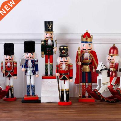 Handcraft Puppet Wooden Christmas nutcracker soldier Doll Gi