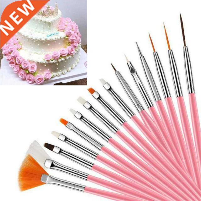 15Pcs/Set Fondant Cake Brush DIY Sugar Craft Baking Decorati