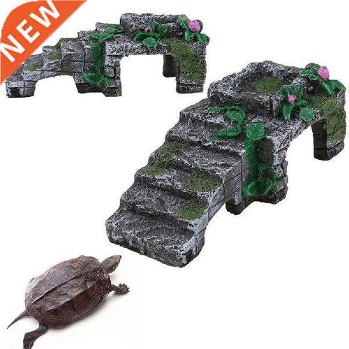 Resin Turtle Amphibians Tortoise Basking Reptile Platform