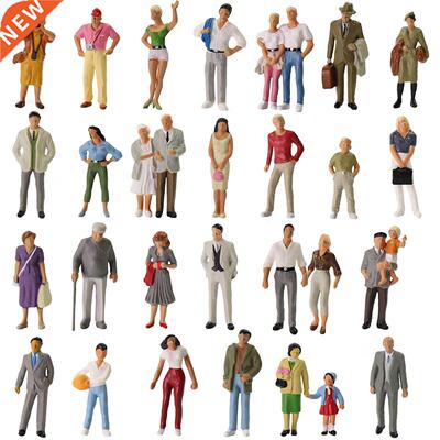 0pcs All Standing O scale People 1:4 Scale Painted Figures