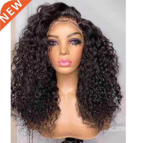 Middle Part Glueless 180 Density 26inch Long Kinky Curly Ntu