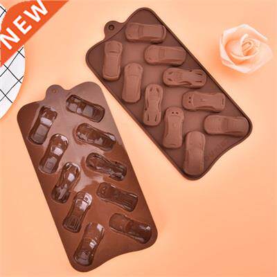 New Chocolate Molds Silicone Cake Mold 10 Cavity Car Shape