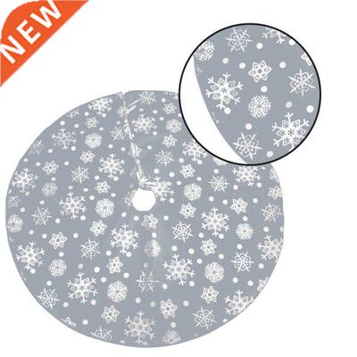 Christmas Tree Skirt 122CM Home Office Shop Snowflake Patter