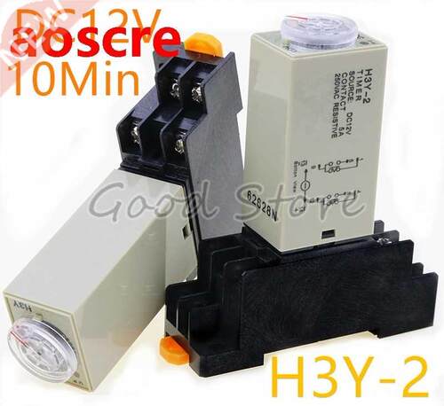 1SET H3Y-2 10MIN 12V Small time relay power on time delay